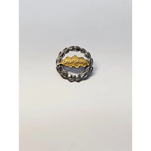 Vintage sterling and 10k mini brooch - Picture 2 of 6
